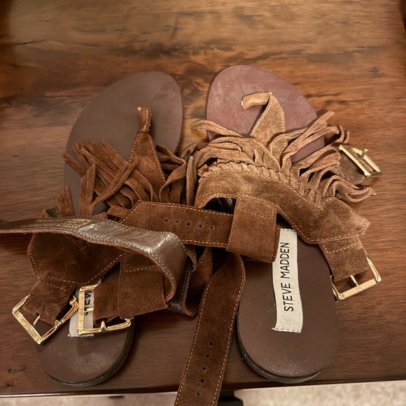 Steve Madden Fringe Sandals - Picture 1 of 1